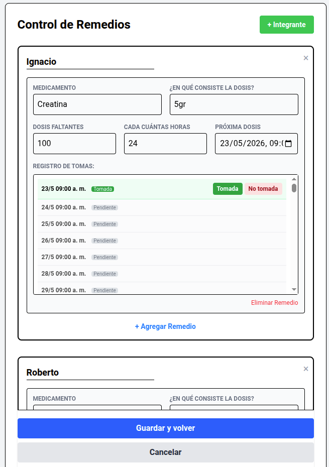 Configuración de remedios en la web